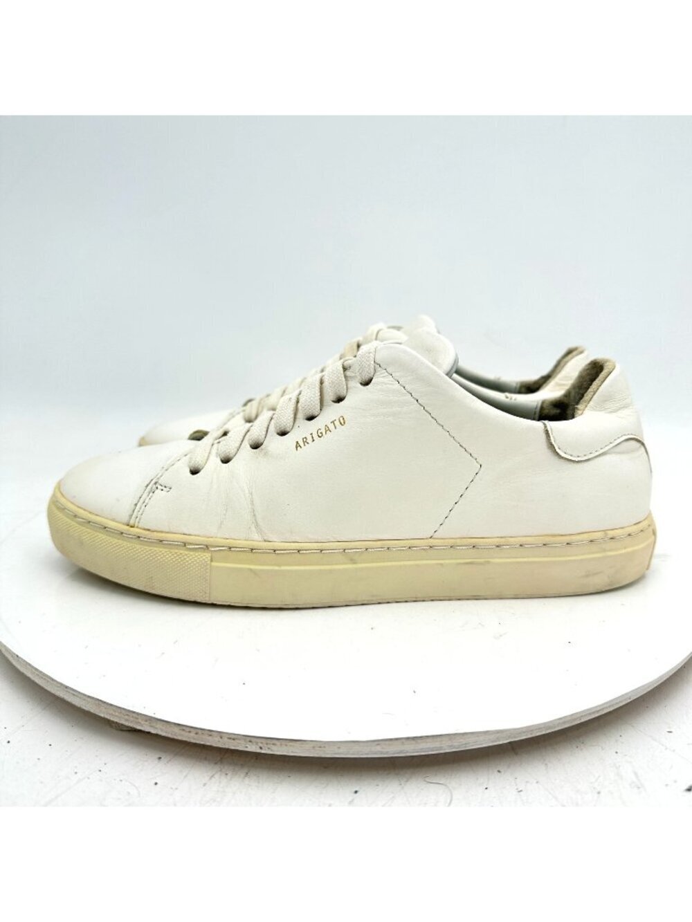Axel Arigato Clean 90 Women Size 7.5 20.98099 White Leather Lace Up Casual Shoes